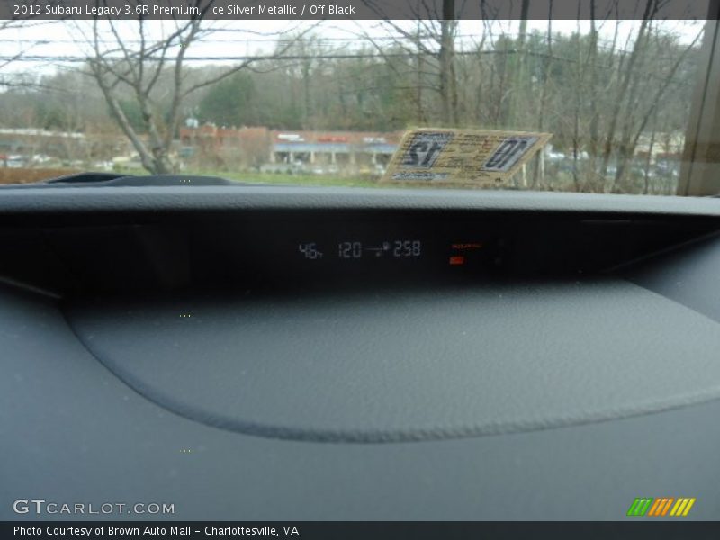 Ice Silver Metallic / Off Black 2012 Subaru Legacy 3.6R Premium