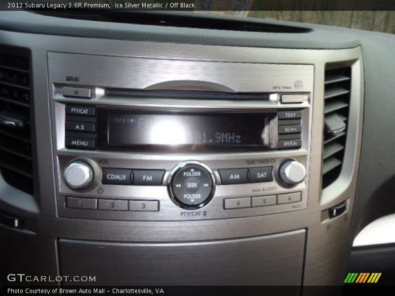 Ice Silver Metallic / Off Black 2012 Subaru Legacy 3.6R Premium