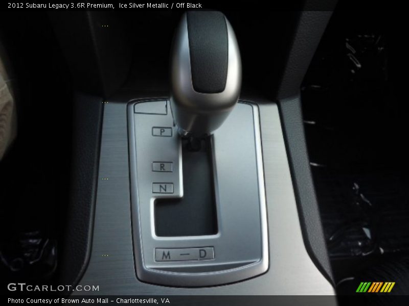  2012 Legacy 3.6R Premium 5 Speed Automatic Shifter