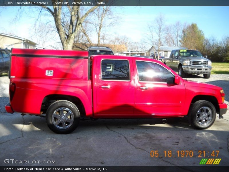Victory Red / Ebony 2009 Chevrolet Colorado LT Crew Cab