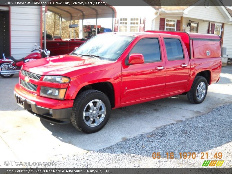 Victory Red / Ebony 2009 Chevrolet Colorado LT Crew Cab