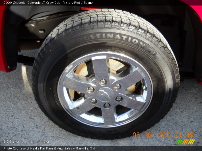 Victory Red / Ebony 2009 Chevrolet Colorado LT Crew Cab