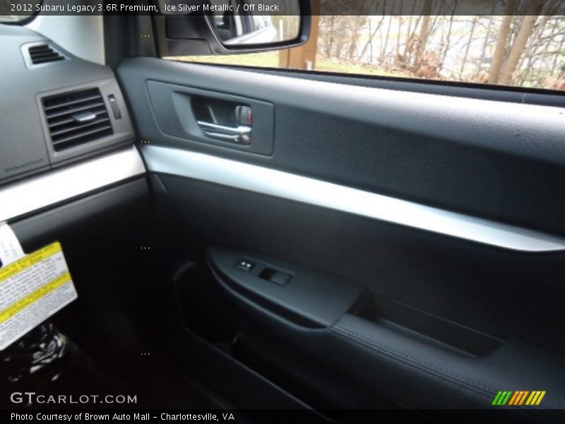 Ice Silver Metallic / Off Black 2012 Subaru Legacy 3.6R Premium