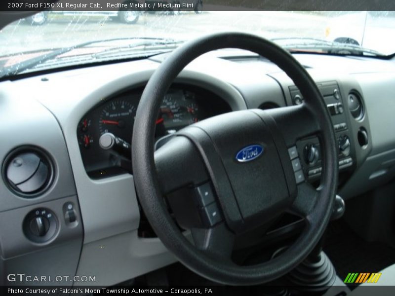 Redfire Metallic / Medium Flint 2007 Ford F150 XL Regular Cab