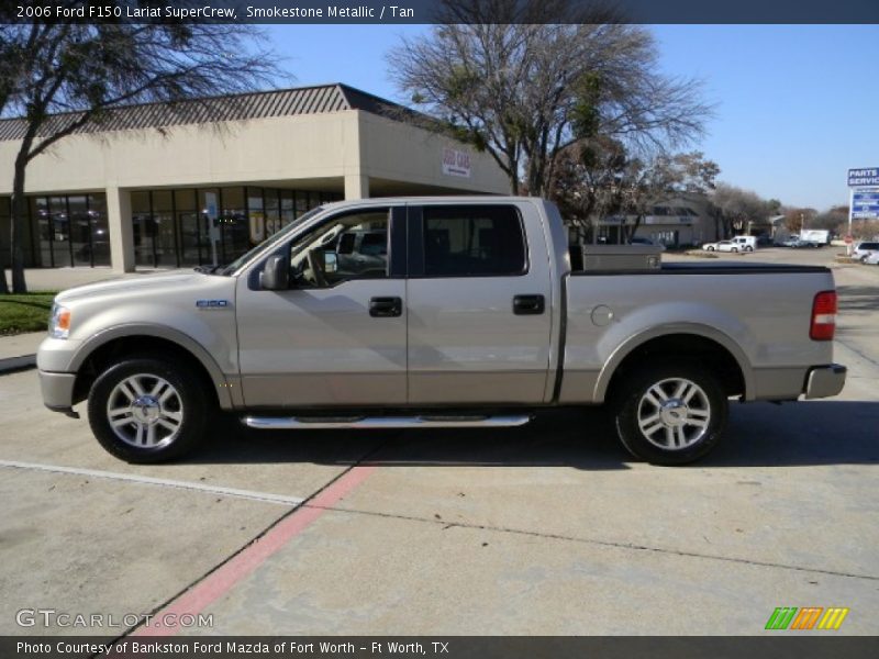 Smokestone Metallic / Tan 2006 Ford F150 Lariat SuperCrew