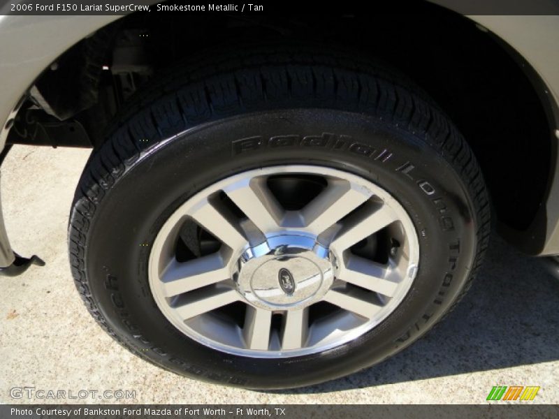 Smokestone Metallic / Tan 2006 Ford F150 Lariat SuperCrew