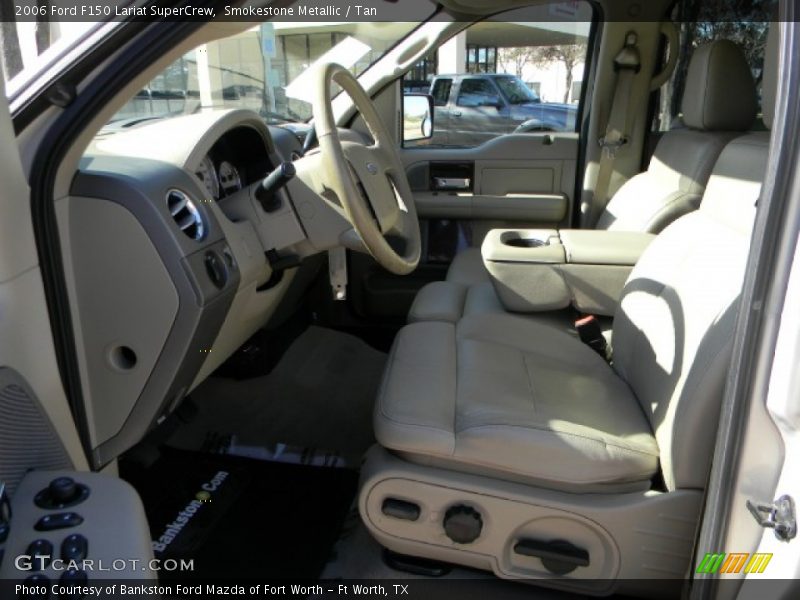 Smokestone Metallic / Tan 2006 Ford F150 Lariat SuperCrew
