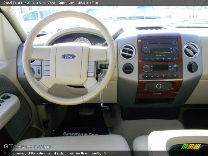 Smokestone Metallic / Tan 2006 Ford F150 Lariat SuperCrew