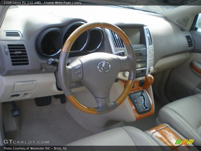 Crystal White Pearl / Ivory 2006 Lexus RX 330 AWD