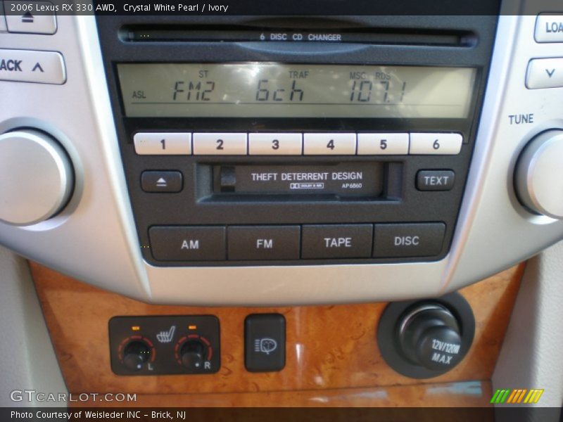 Crystal White Pearl / Ivory 2006 Lexus RX 330 AWD