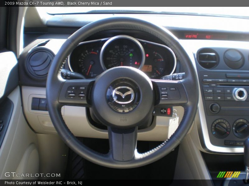 Black Cherry Mica / Sand 2009 Mazda CX-7 Touring AWD