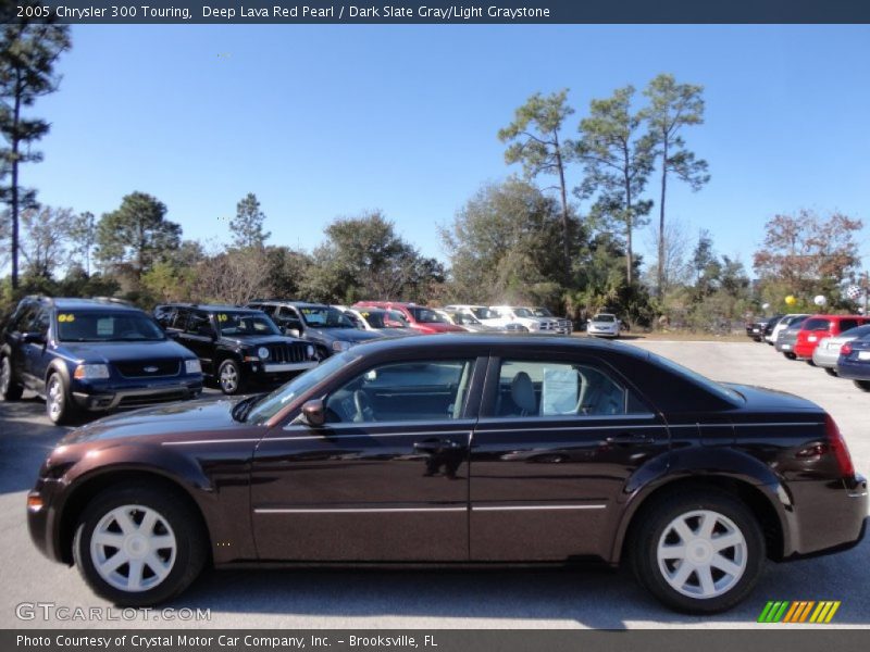 Deep Lava Red Pearl / Dark Slate Gray/Light Graystone 2005 Chrysler 300 Touring