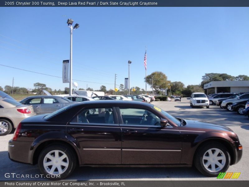 Deep Lava Red Pearl / Dark Slate Gray/Light Graystone 2005 Chrysler 300 Touring