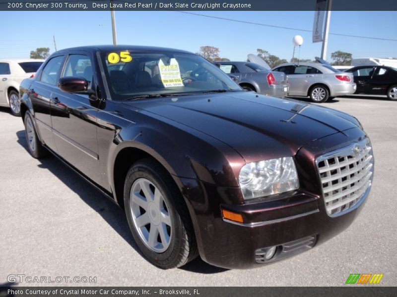 Deep Lava Red Pearl / Dark Slate Gray/Light Graystone 2005 Chrysler 300 Touring