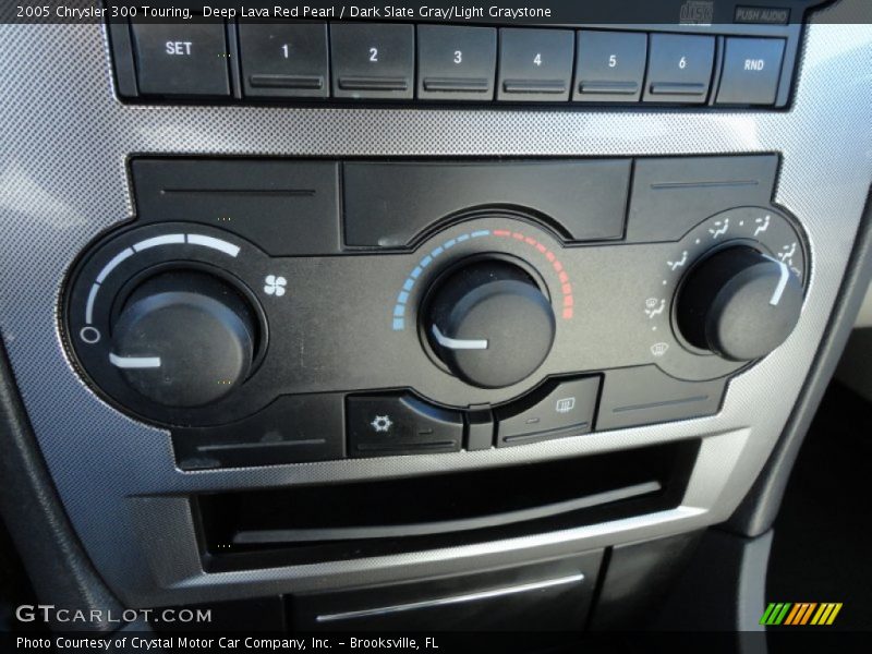Deep Lava Red Pearl / Dark Slate Gray/Light Graystone 2005 Chrysler 300 Touring