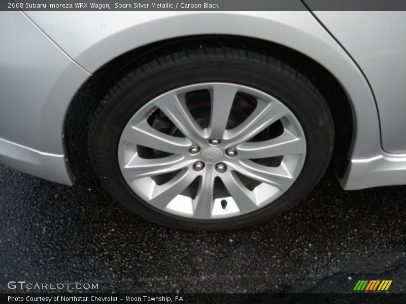 Spark Silver Metallic / Carbon Black 2008 Subaru Impreza WRX Wagon