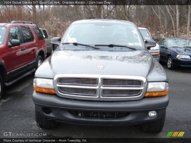 Graphite Metallic / Dark Slate Gray 2004 Dodge Dakota SXT Quad Cab 4x4