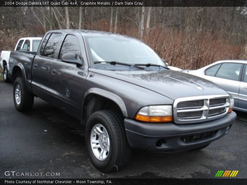 Graphite Metallic / Dark Slate Gray 2004 Dodge Dakota SXT Quad Cab 4x4