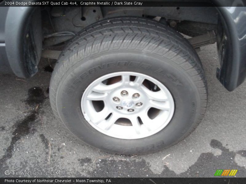 Graphite Metallic / Dark Slate Gray 2004 Dodge Dakota SXT Quad Cab 4x4