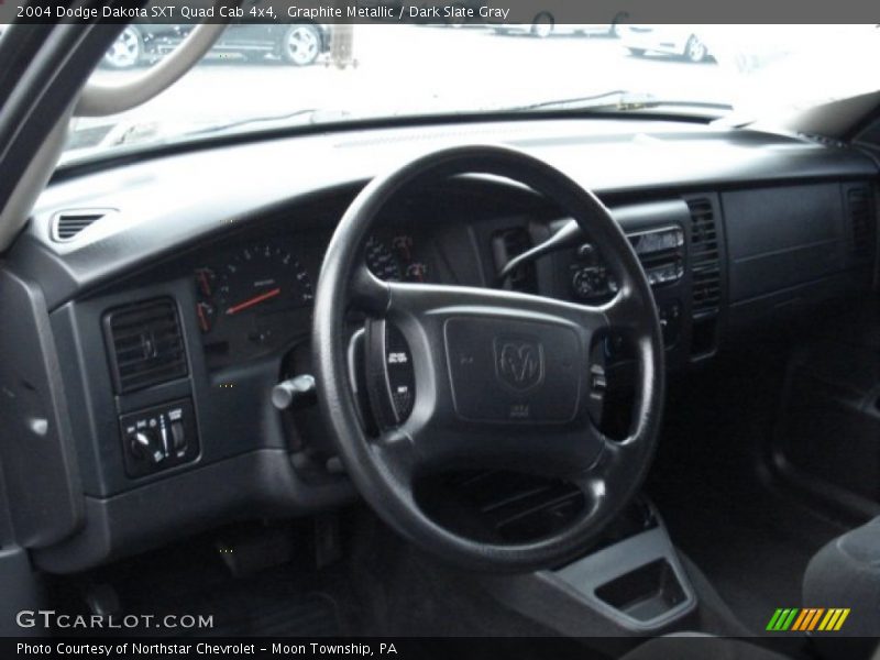 Graphite Metallic / Dark Slate Gray 2004 Dodge Dakota SXT Quad Cab 4x4