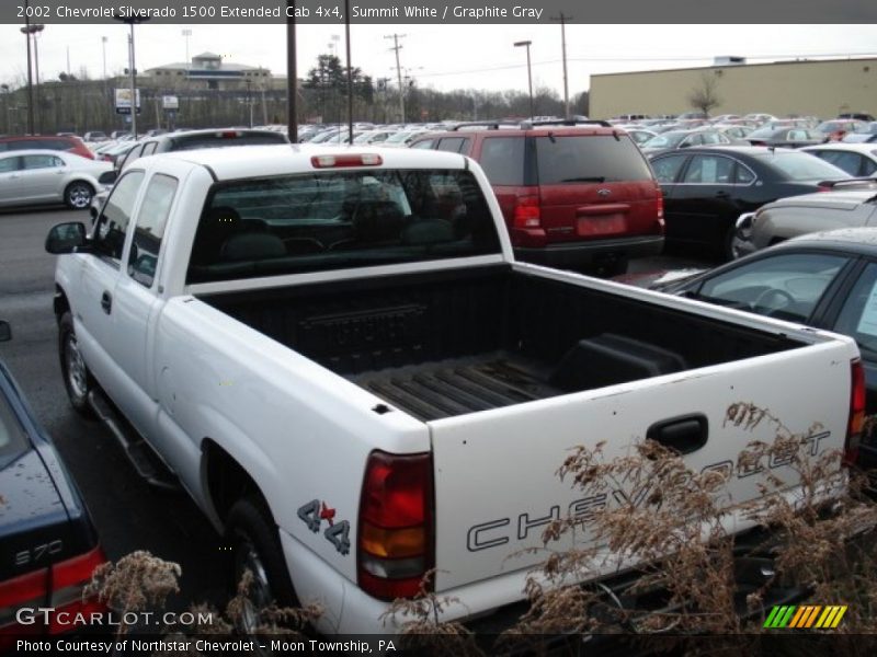 Summit White / Graphite Gray 2002 Chevrolet Silverado 1500 Extended Cab 4x4