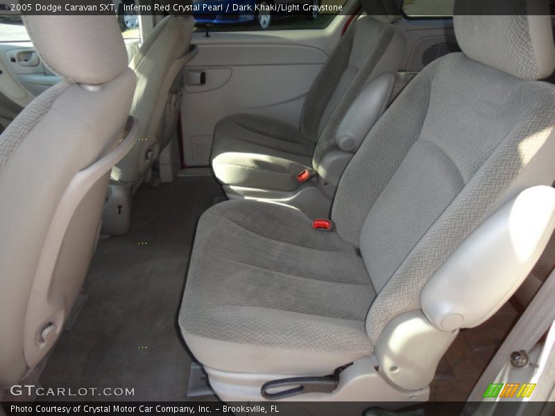 Inferno Red Crystal Pearl / Dark Khaki/Light Graystone 2005 Dodge Caravan SXT