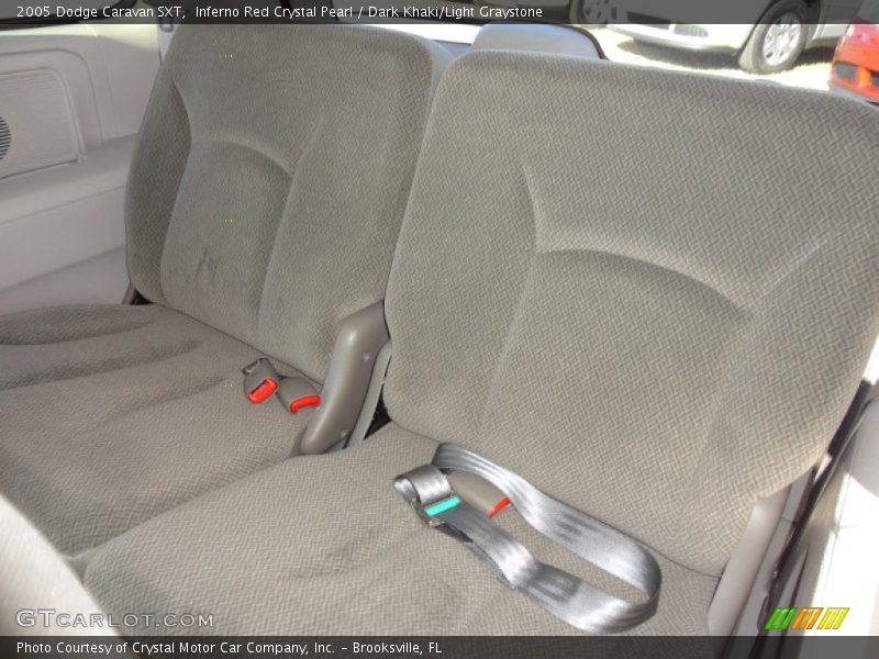 Inferno Red Crystal Pearl / Dark Khaki/Light Graystone 2005 Dodge Caravan SXT