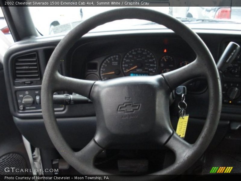 Summit White / Graphite Gray 2002 Chevrolet Silverado 1500 Extended Cab 4x4