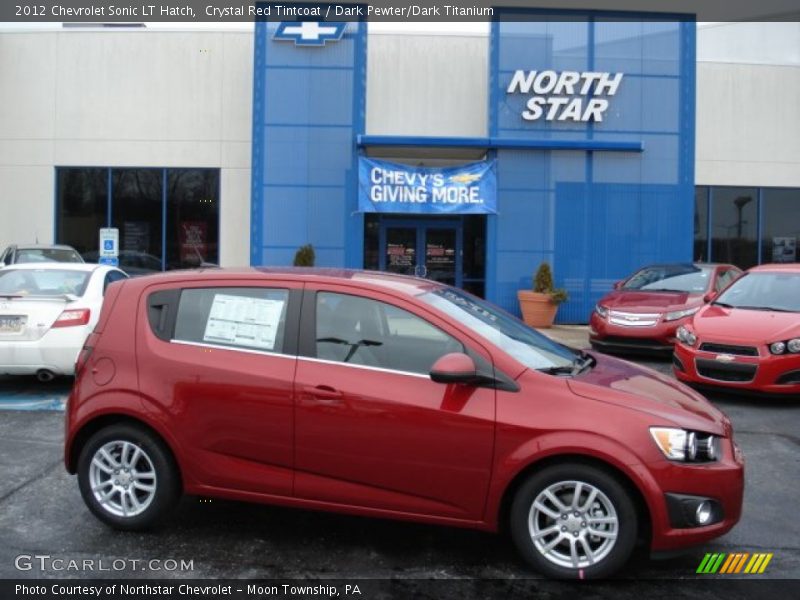 Crystal Red Tintcoat / Dark Pewter/Dark Titanium 2012 Chevrolet Sonic LT Hatch
