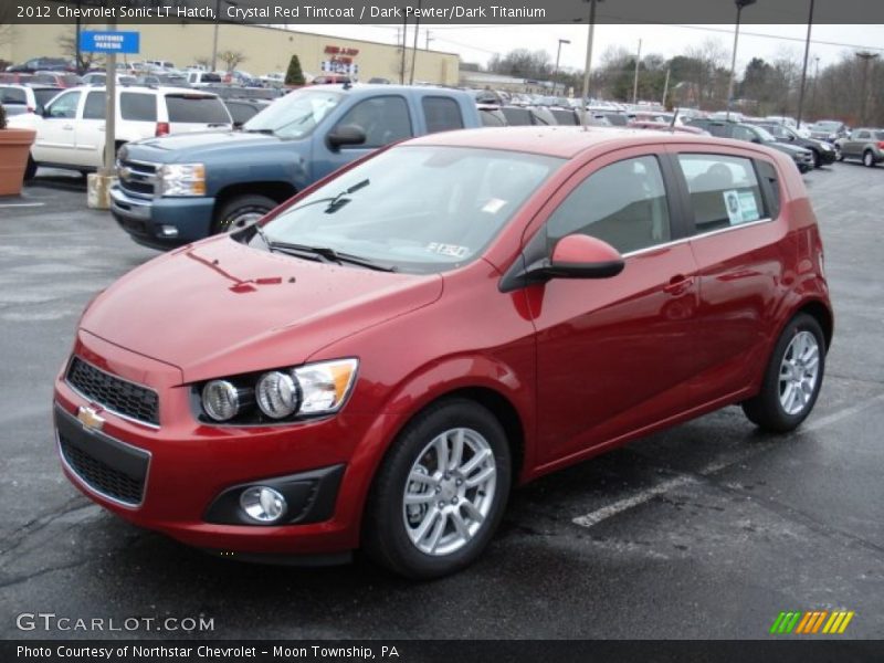 Crystal Red Tintcoat / Dark Pewter/Dark Titanium 2012 Chevrolet Sonic LT Hatch