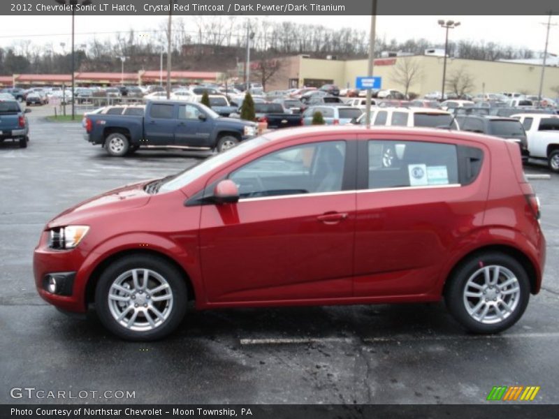 Crystal Red Tintcoat / Dark Pewter/Dark Titanium 2012 Chevrolet Sonic LT Hatch