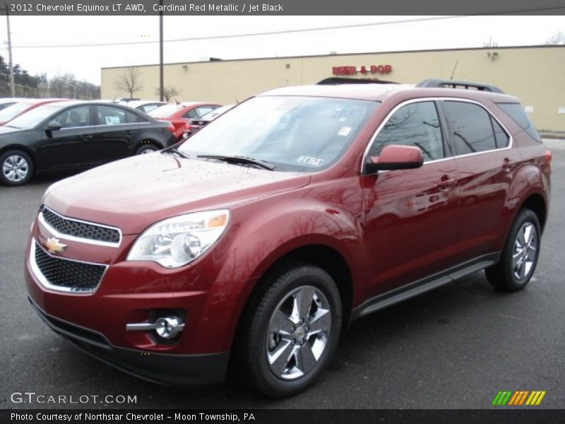 Cardinal Red Metallic / Jet Black 2012 Chevrolet Equinox LT AWD