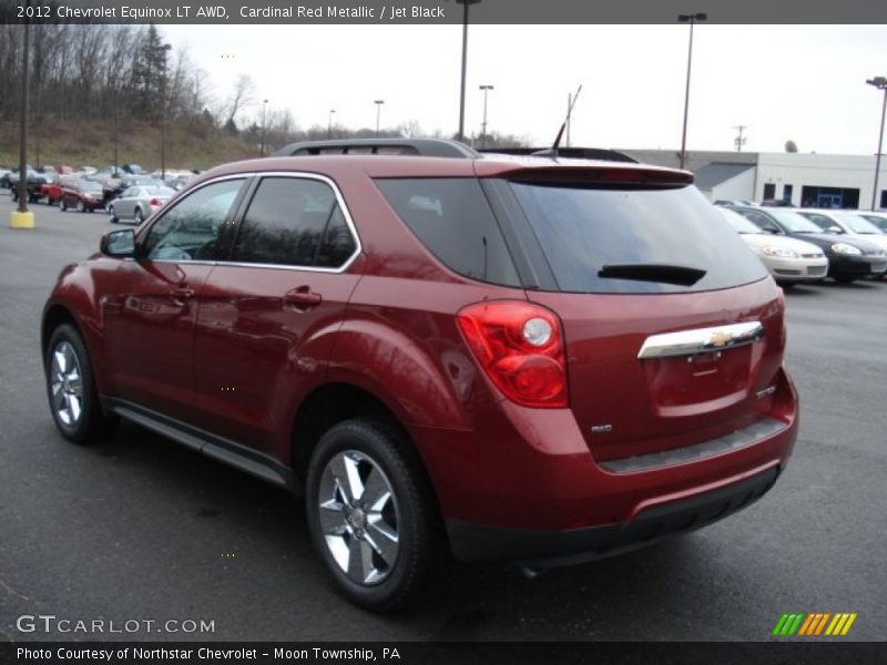 Cardinal Red Metallic / Jet Black 2012 Chevrolet Equinox LT AWD