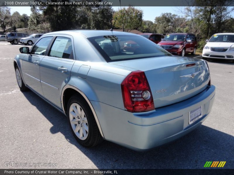Clearwater Blue Pearl / Dark Slate Gray 2008 Chrysler 300 LX