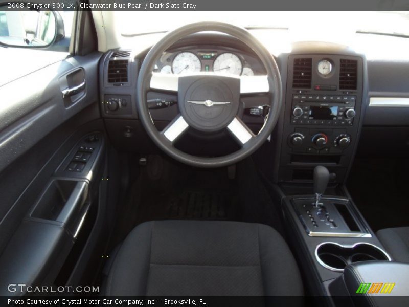 Clearwater Blue Pearl / Dark Slate Gray 2008 Chrysler 300 LX