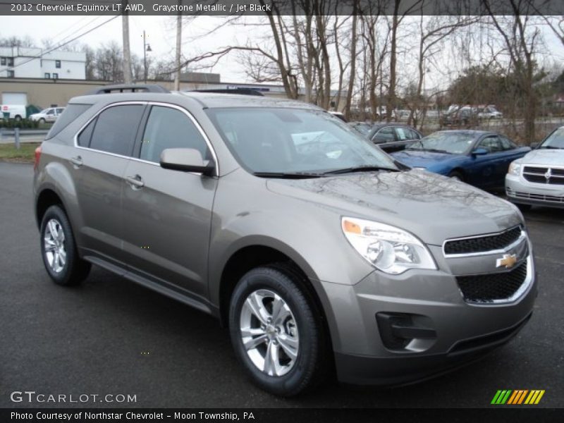 Graystone Metallic / Jet Black 2012 Chevrolet Equinox LT AWD
