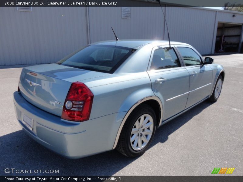 Clearwater Blue Pearl / Dark Slate Gray 2008 Chrysler 300 LX