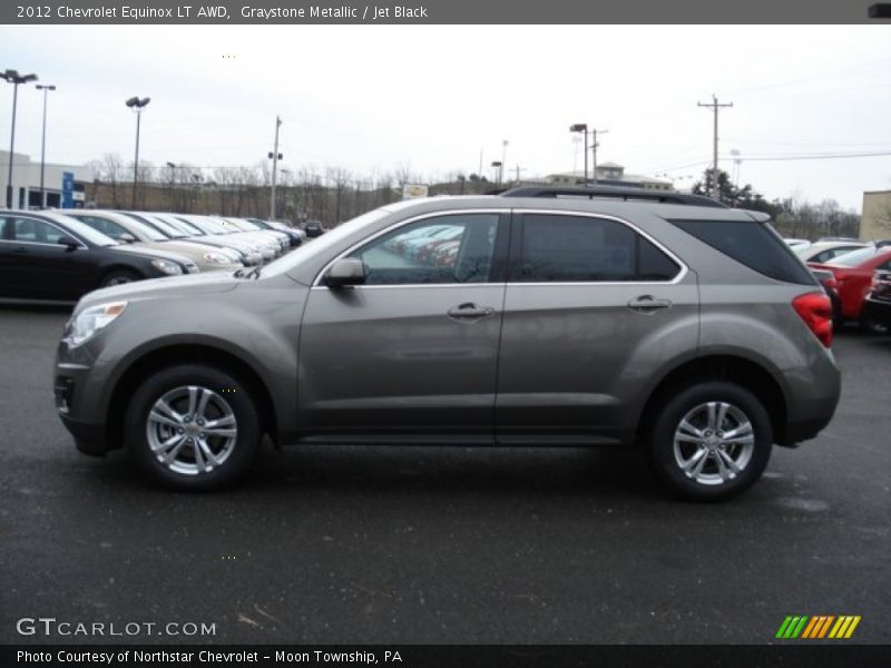 Graystone Metallic / Jet Black 2012 Chevrolet Equinox LT AWD