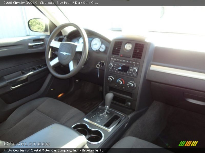 Clearwater Blue Pearl / Dark Slate Gray 2008 Chrysler 300 LX