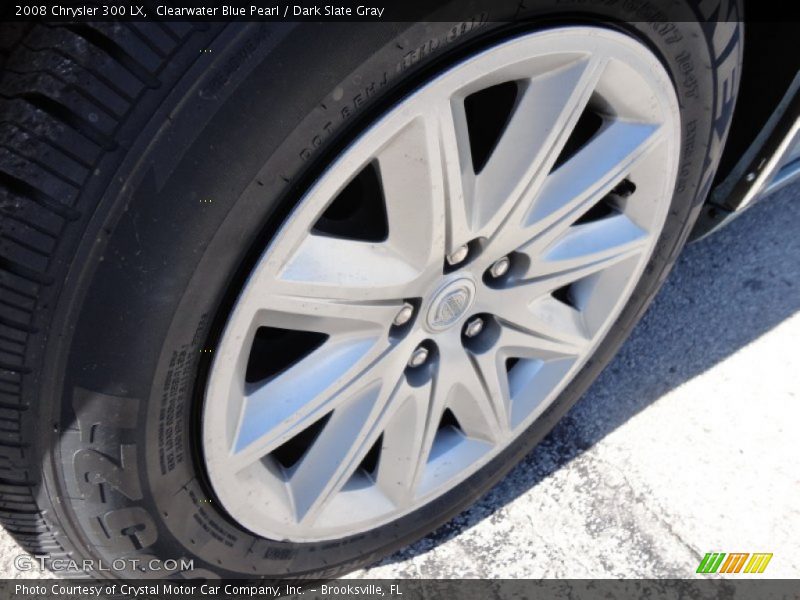 Clearwater Blue Pearl / Dark Slate Gray 2008 Chrysler 300 LX