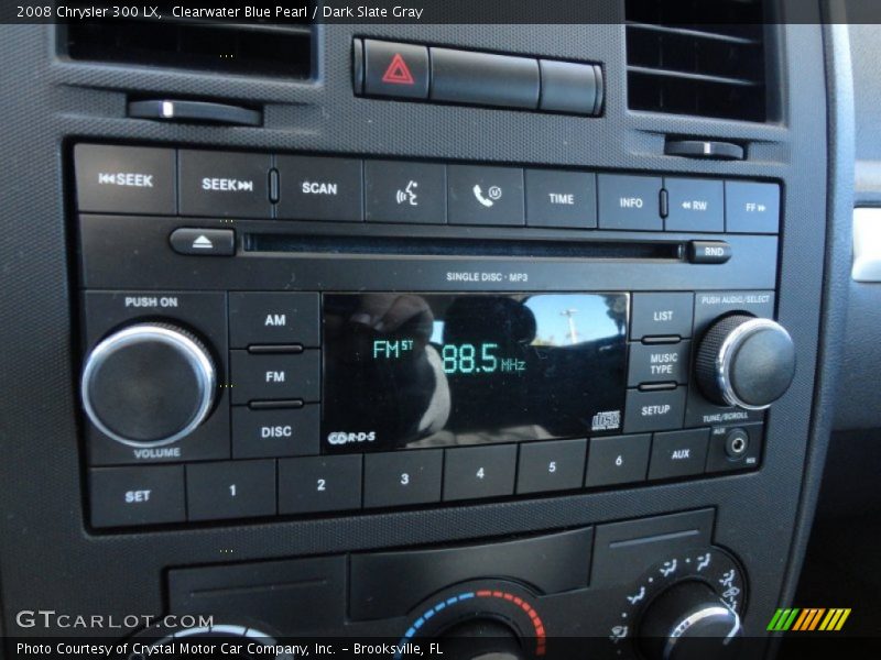 Clearwater Blue Pearl / Dark Slate Gray 2008 Chrysler 300 LX
