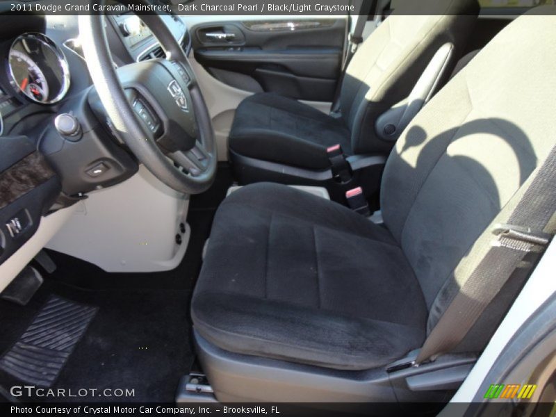 Dark Charcoal Pearl / Black/Light Graystone 2011 Dodge Grand Caravan Mainstreet