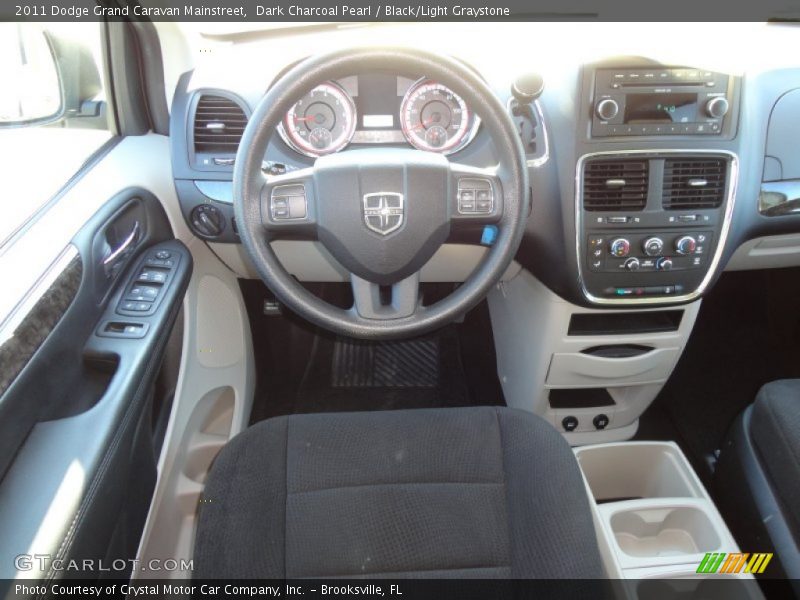 Dark Charcoal Pearl / Black/Light Graystone 2011 Dodge Grand Caravan Mainstreet