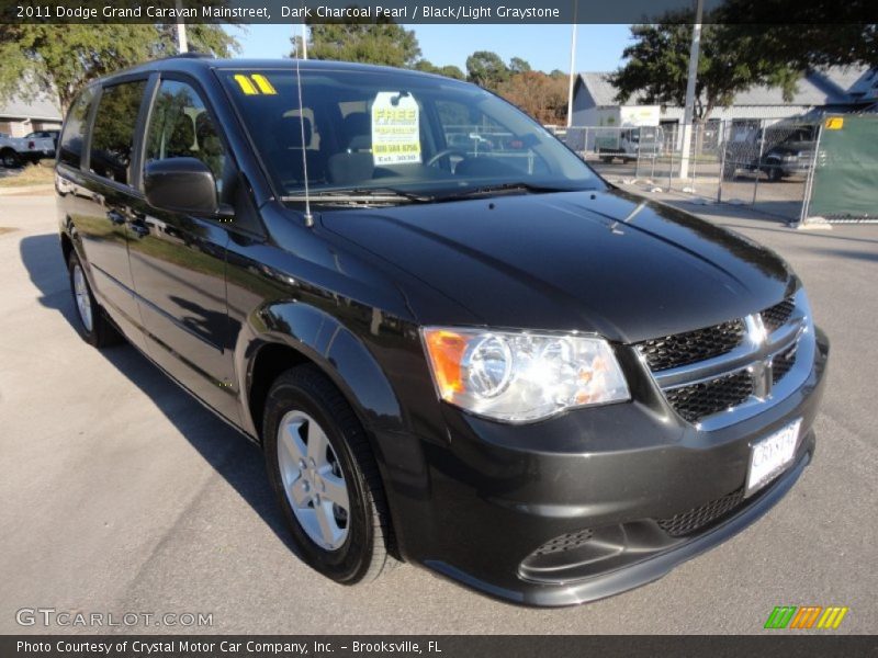 Dark Charcoal Pearl / Black/Light Graystone 2011 Dodge Grand Caravan Mainstreet