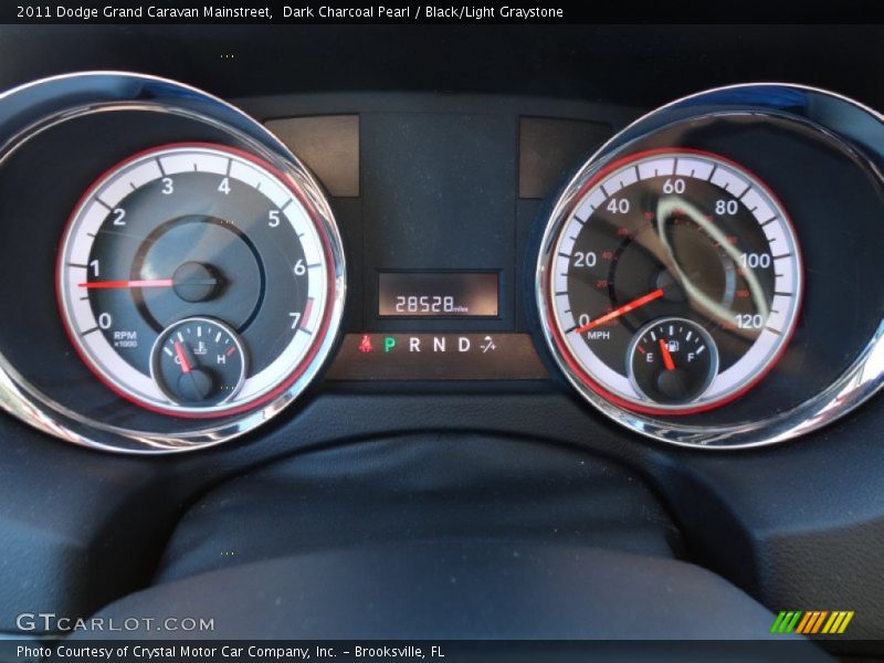 Dark Charcoal Pearl / Black/Light Graystone 2011 Dodge Grand Caravan Mainstreet
