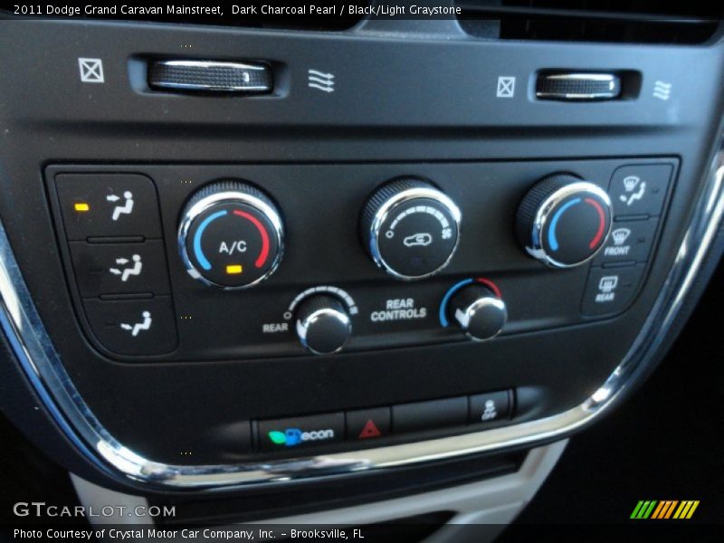 Dark Charcoal Pearl / Black/Light Graystone 2011 Dodge Grand Caravan Mainstreet