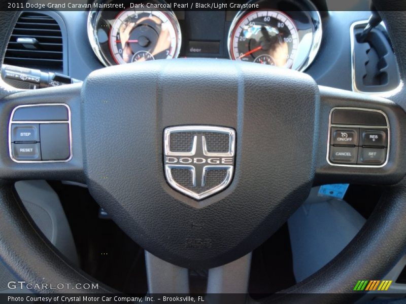 Dark Charcoal Pearl / Black/Light Graystone 2011 Dodge Grand Caravan Mainstreet