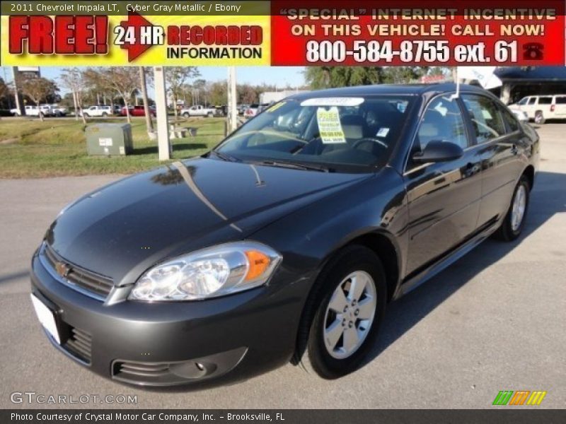 Cyber Gray Metallic / Ebony 2011 Chevrolet Impala LT