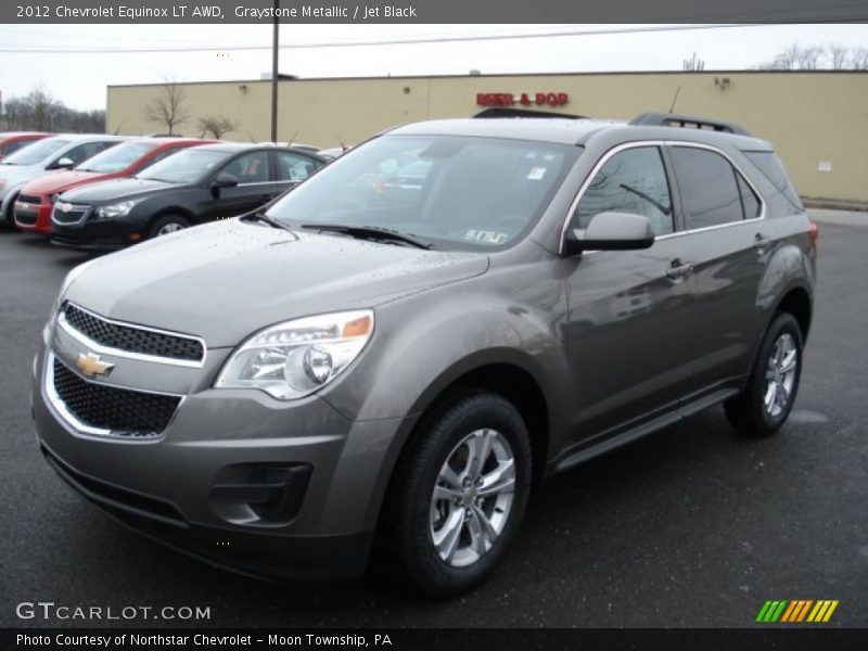 Graystone Metallic / Jet Black 2012 Chevrolet Equinox LT AWD
