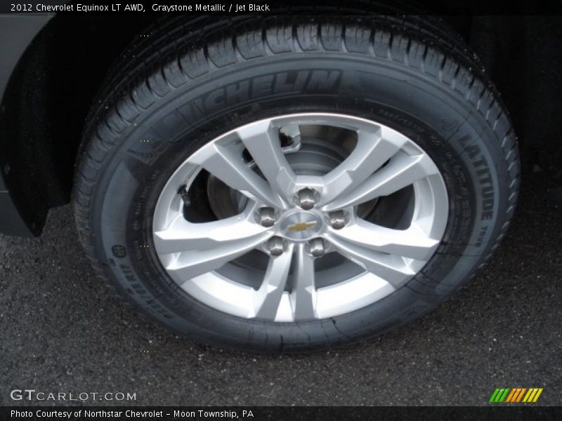 Graystone Metallic / Jet Black 2012 Chevrolet Equinox LT AWD